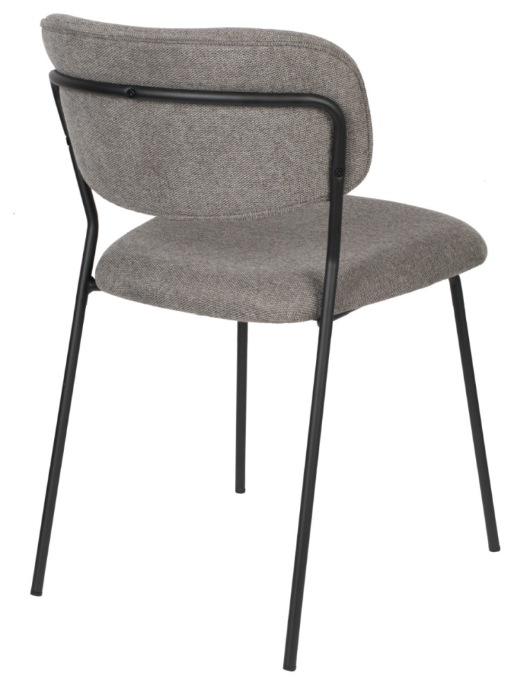 Minimalist Upholstered Dining Chairs (2)  DF Jolien   Midcentury   Dining Chairs   by Oroa   Distinctive Furniture  Houzz