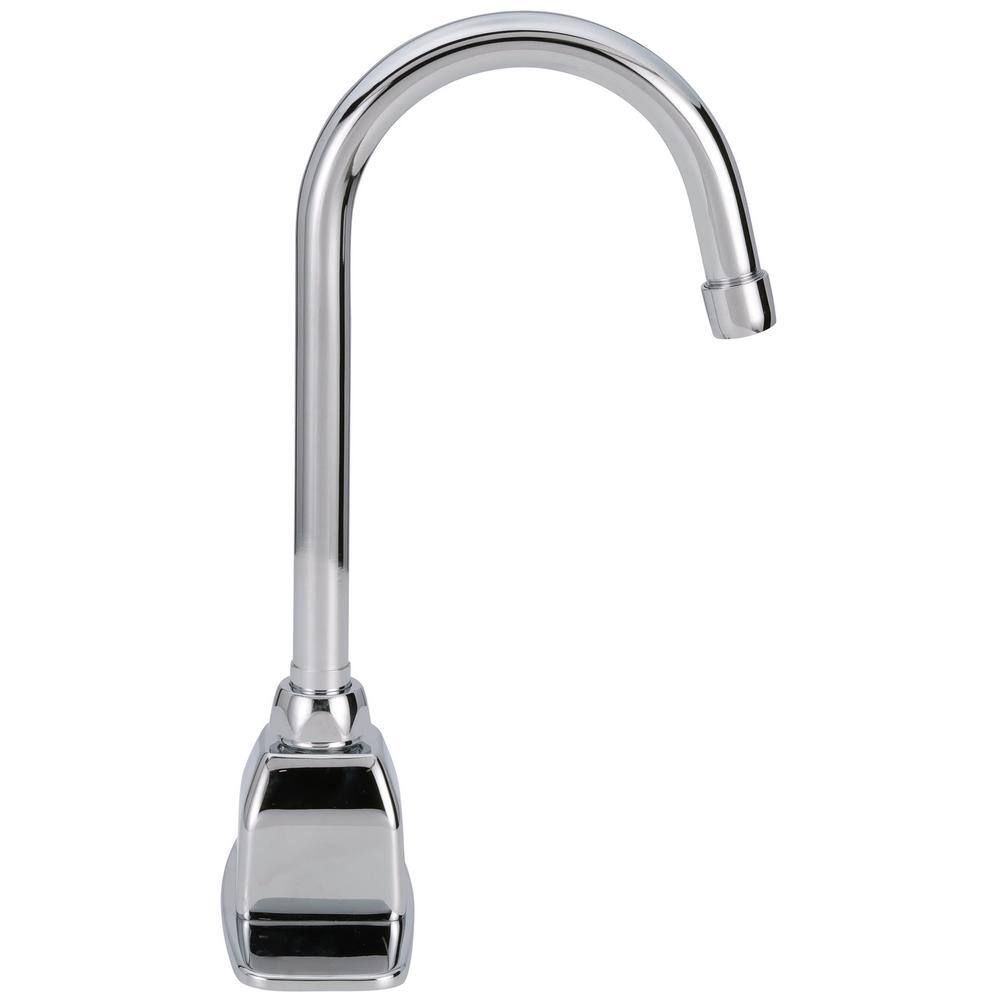 Zurn AquaSense Hardwired Touchless Single Hole Gooseneck Bathroom Faucet with 0.5 GPM Aerator in Chrome Z6920-XL.0010