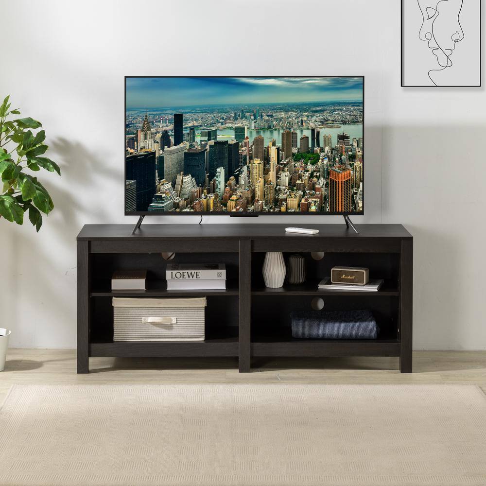 Zinus Camden 57.9 in. Espresso TV Stand Fits for TV's up to 65 in. ZU-UTOTV3-16E