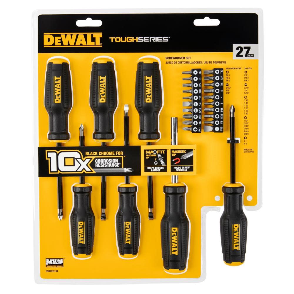 DEWALT TOUGHSERIES Screwdriver Set 27pc