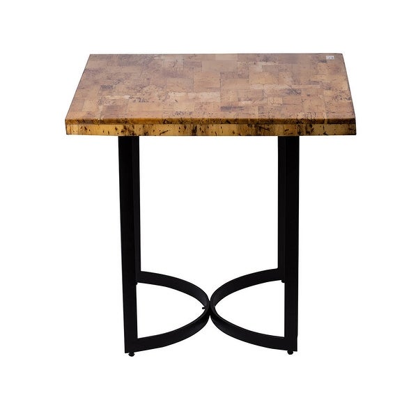 AandB Home Urban Industrial Matte Black Side Table