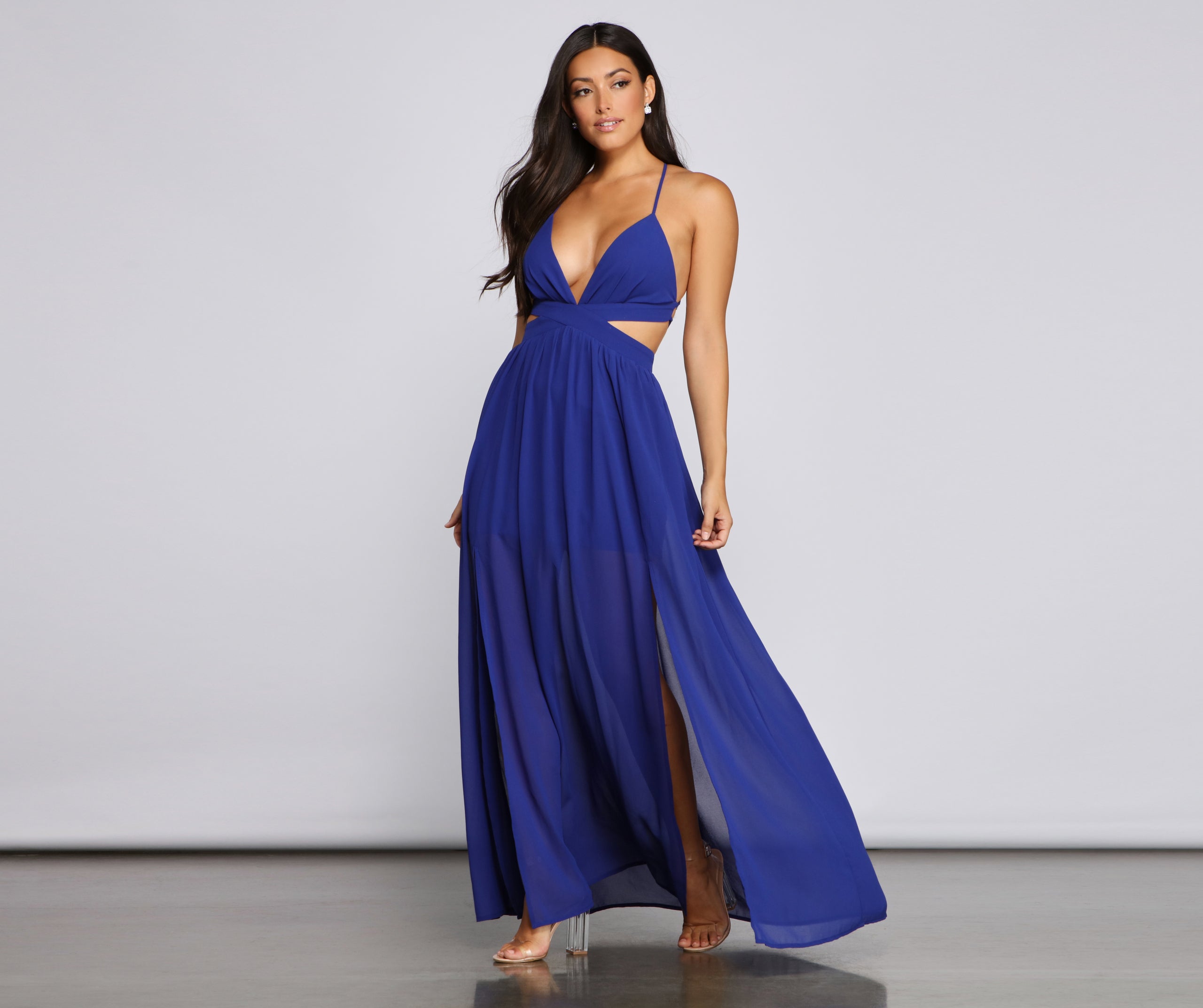 Dionne Formal Cutout Chiffon Dress