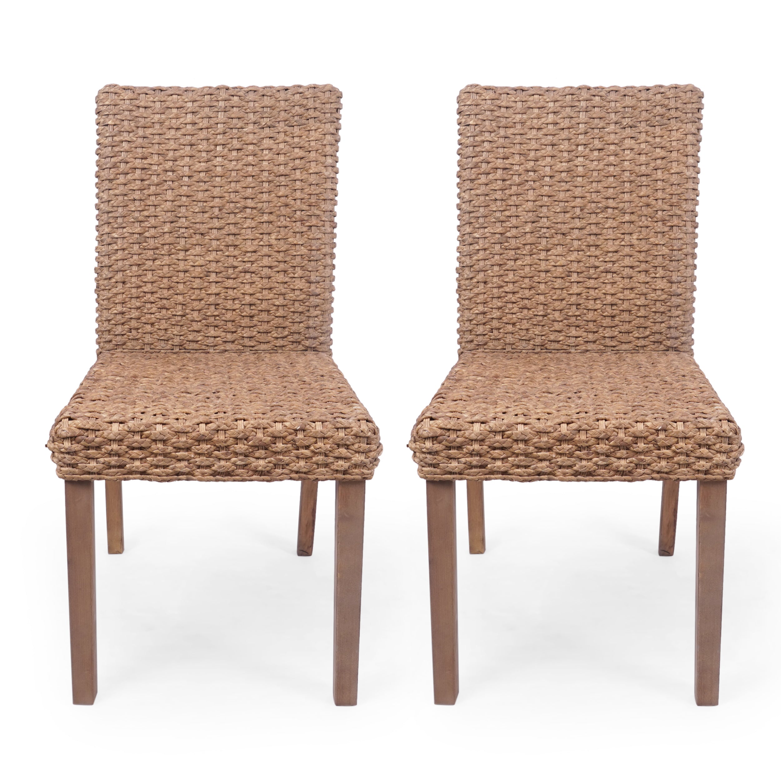 Laryiah Boho Wicker Dining Chair (Set of 2)