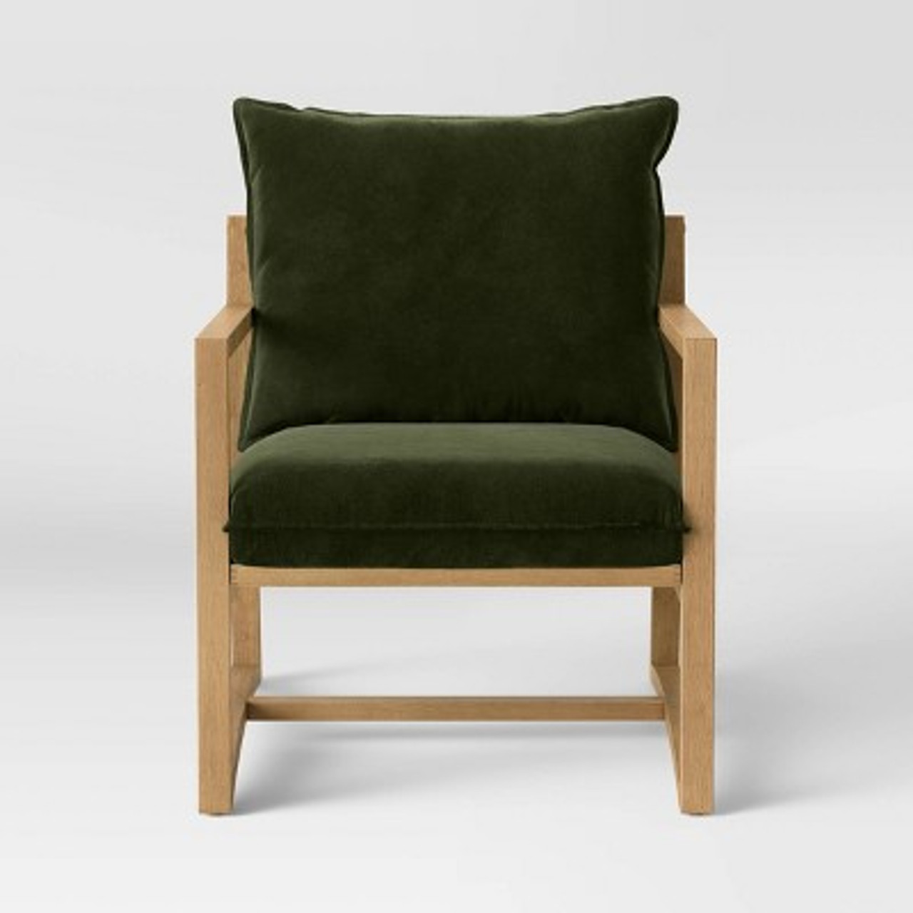 Higgins Sling Arm Chair Olive Velvet - Threshold