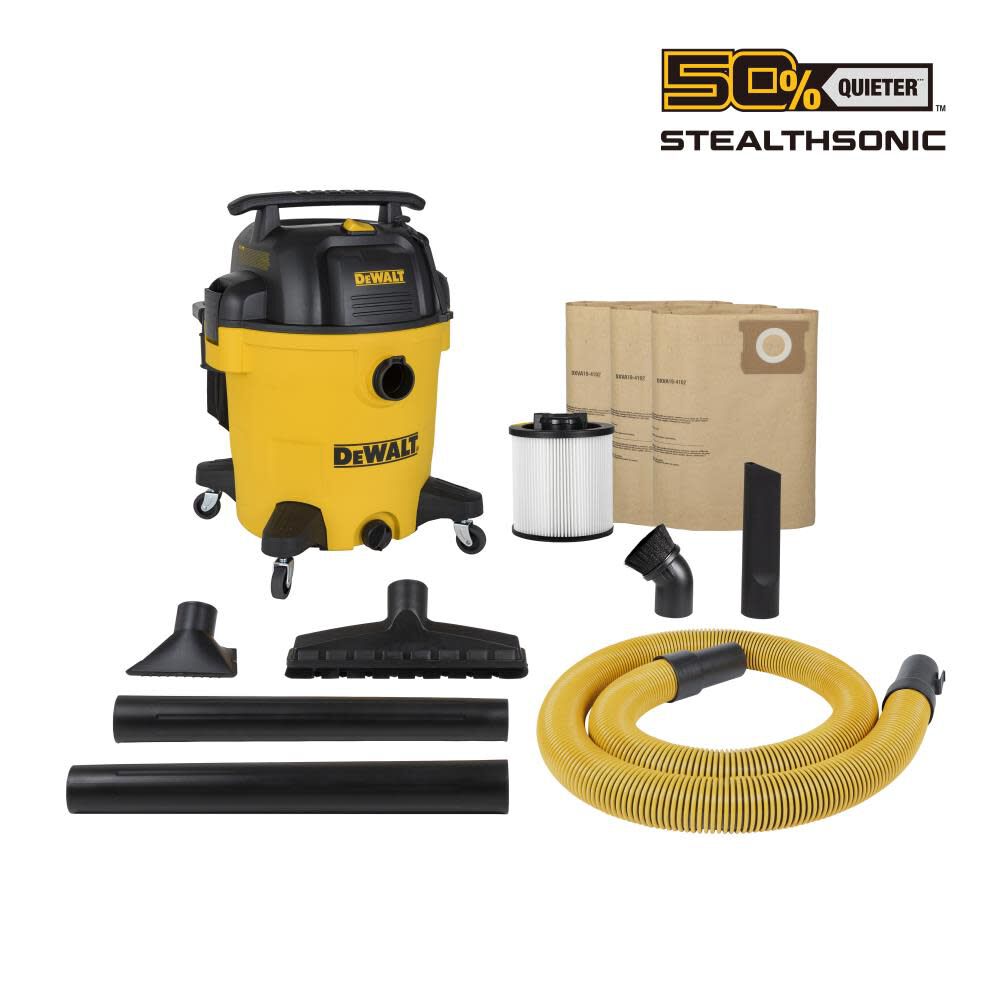 DW 12 Gallon Stealth Sonic Wet/Dry Vacuum DXV12P-QTA from DW