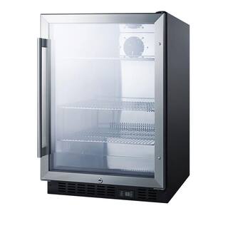 Summit Appliance 24 in. 5 cu. ft. Commercial Refrigerator in Black SCR610BL