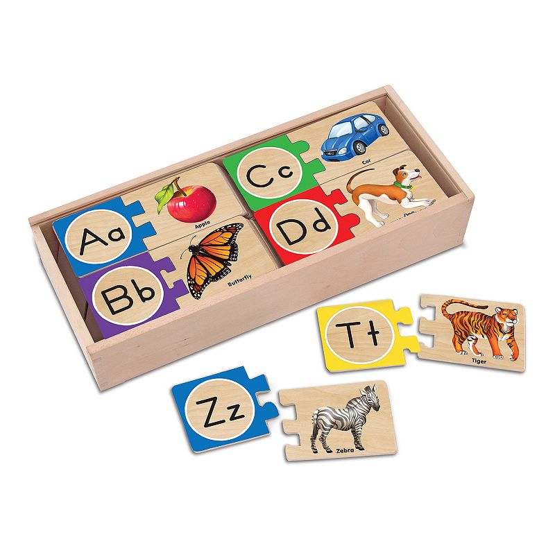 Melissa and Doug Self-Correcting Alphabet Letter Wood Puzzles