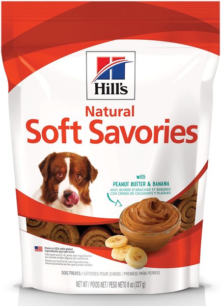 Hill's Natural Soft Savories with Peanut Butter and Banana Dog Treats