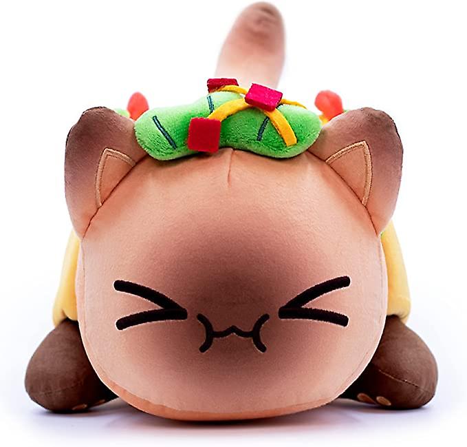 10 Inch Cute Cat Stuffed Animal Plush Pillow Soft Meemeows Taco Cat Plush Doll Birthday Gift For Fans Kids