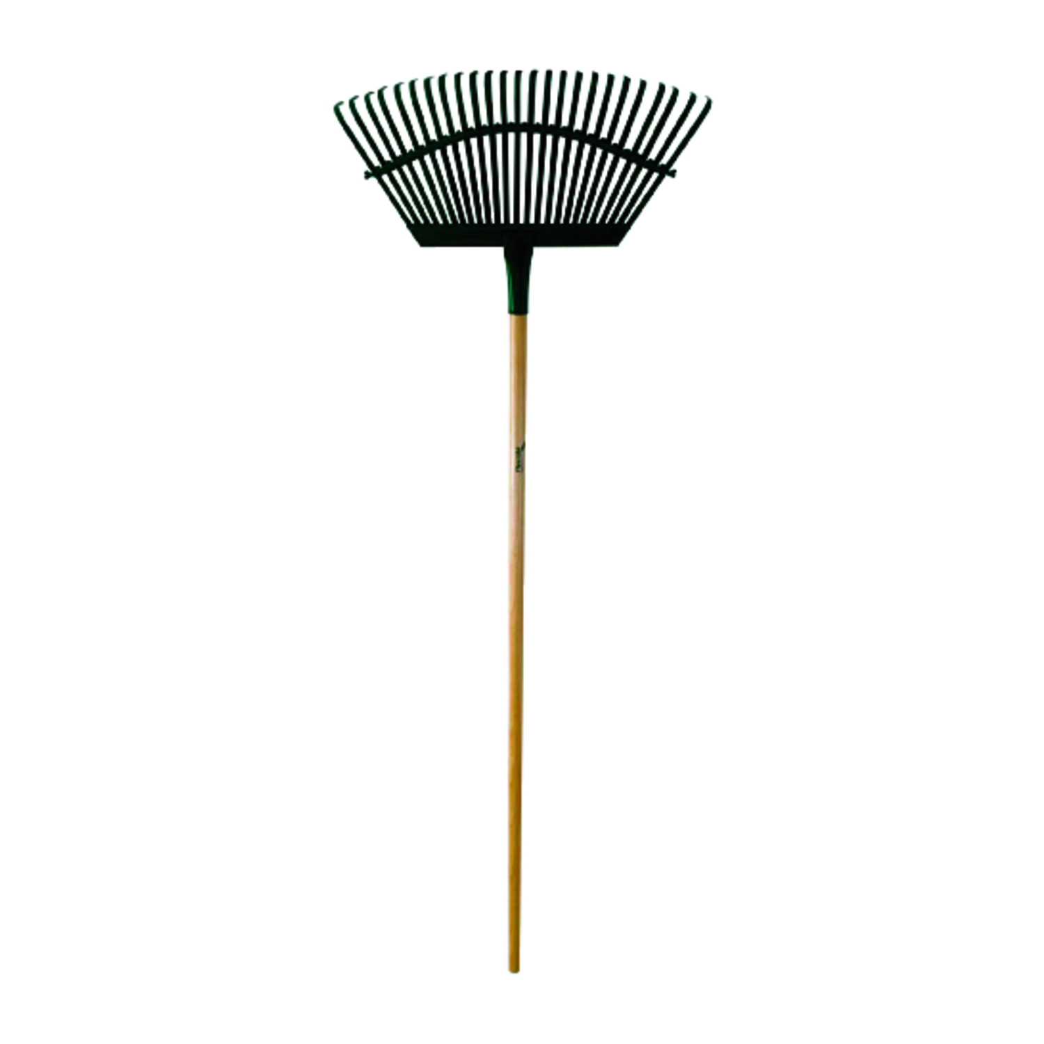 Flexrake 58 in. 25 Tine Steel Lawn Rake Wood Handle