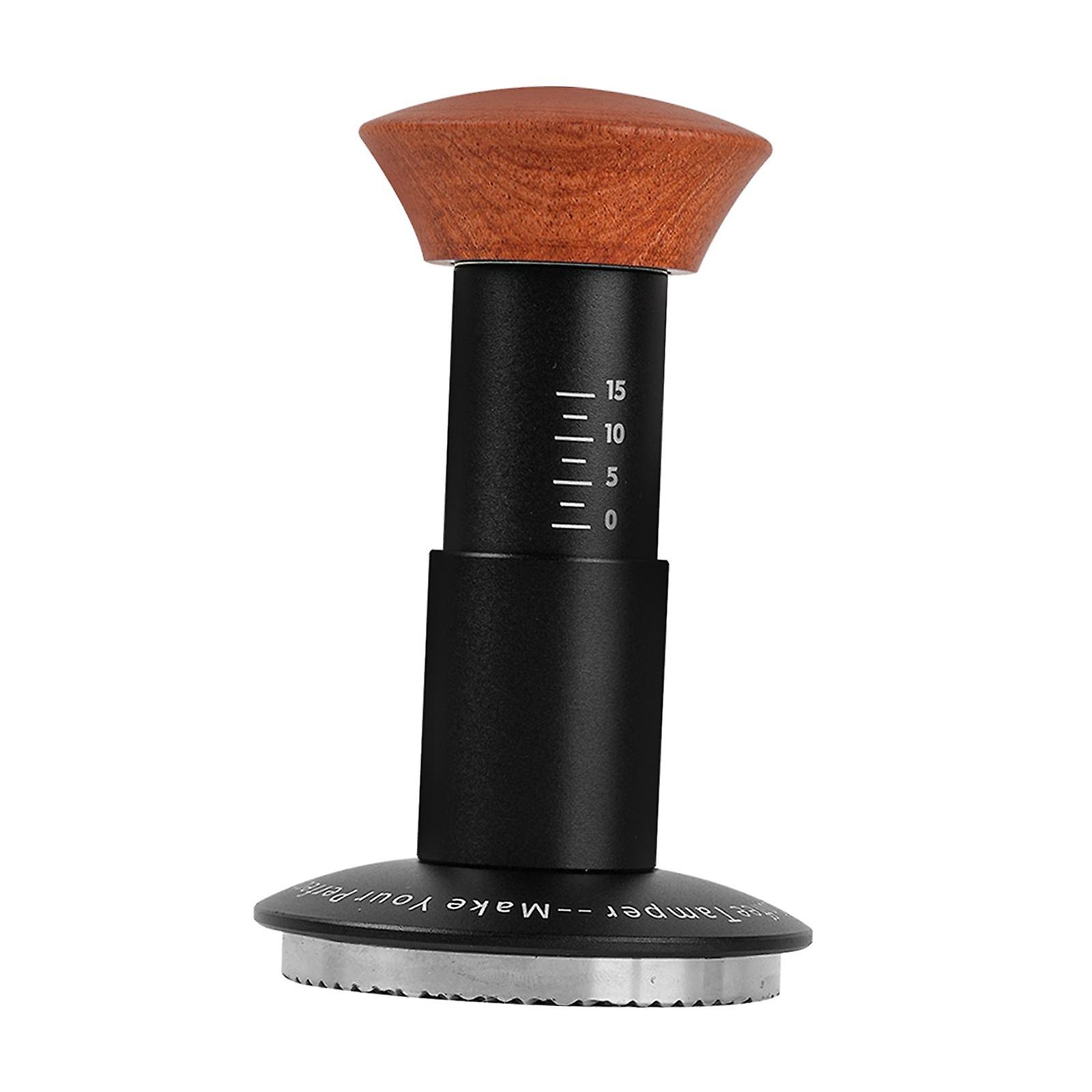 Coffee Tamper Wooden Handle Leveler Spring Loaded Espresso Tools Hand Tamper 58.35mm