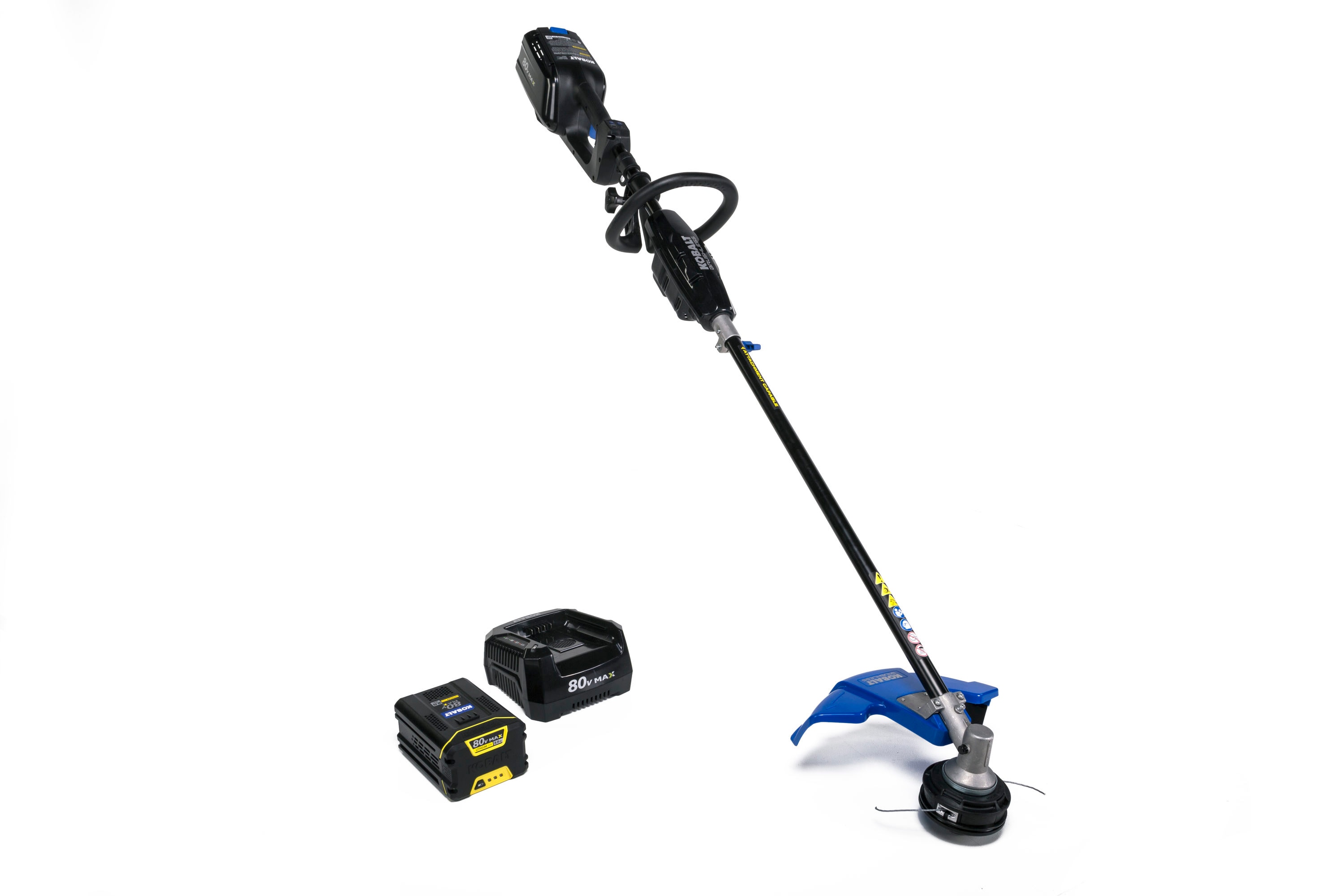 Kobalt 80-Volt Max 16-in Straight Cordless String Trimmer with Attachment Capable and (Battery Included) KST 140XB-06