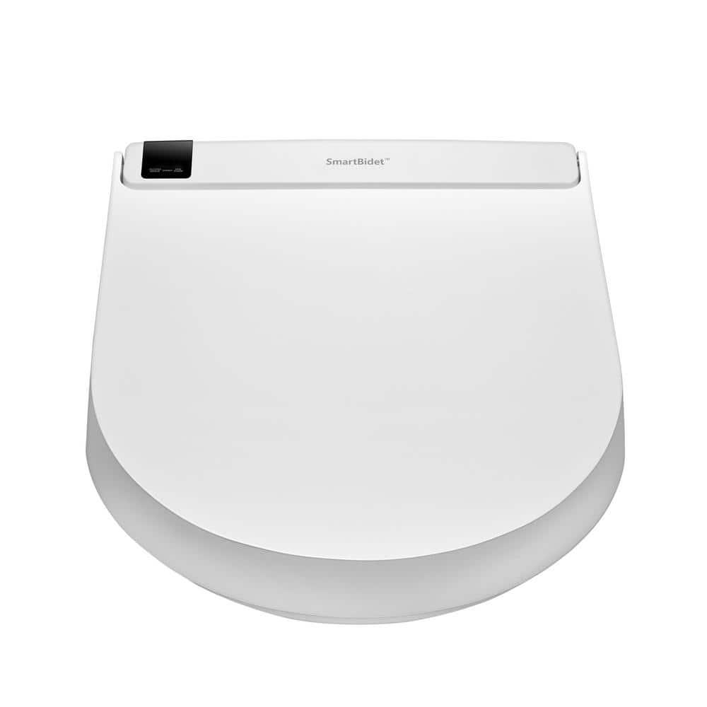 SmartBidet Electric Bidet Seat for Elongated Toilets with Remote Control in White