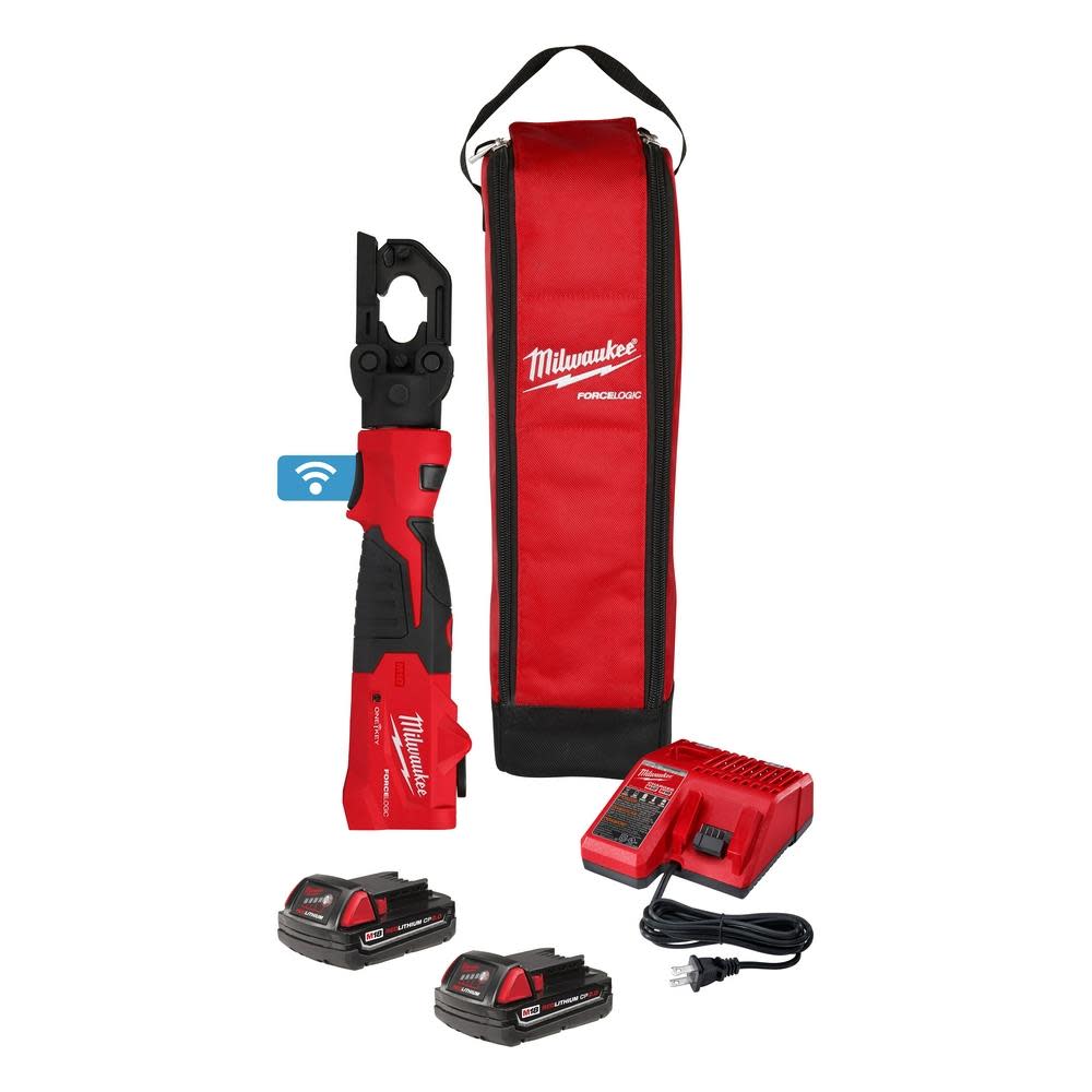 Milwaukee M18 FORCE LOGIC 6T Latched Linear Utility Crimper Kit 2979-22 from Milwaukee