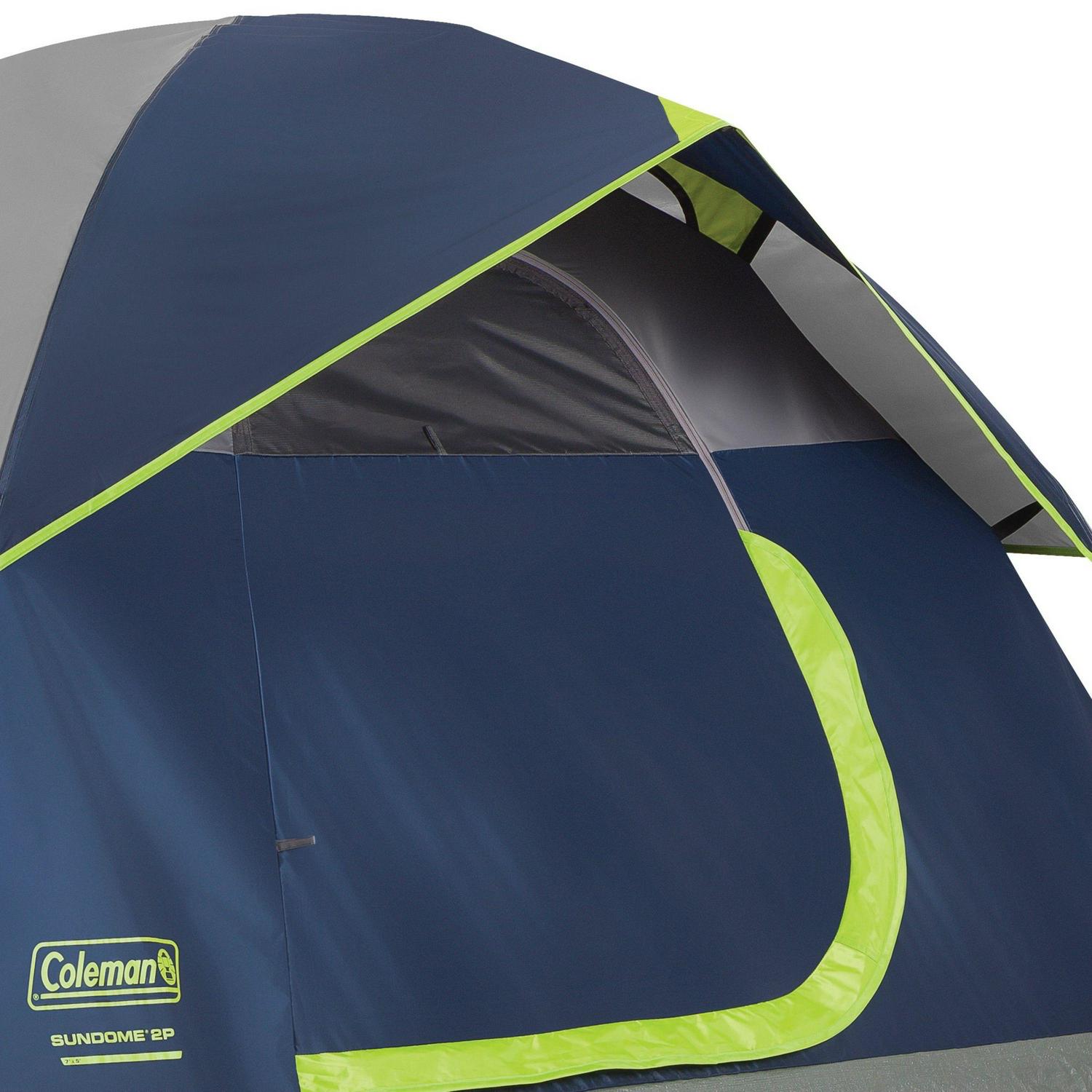 Coleman 2-Person Sundome Dome Camping Tent， Navy