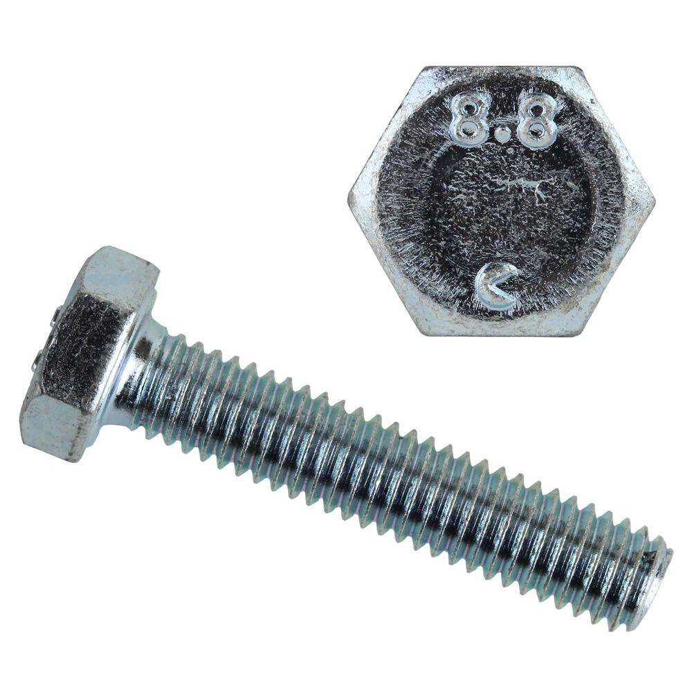 Everbilt M5-0.8 x 12 mm Class 8.8 Zinc Plated Hex Bolt (4-Pack) 801338