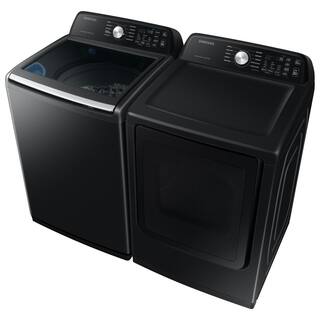  4.7 cu.ft. Large Capacity Smart Top Load Washer with Active WaterJet in Brushed Black WA47CG3500AV