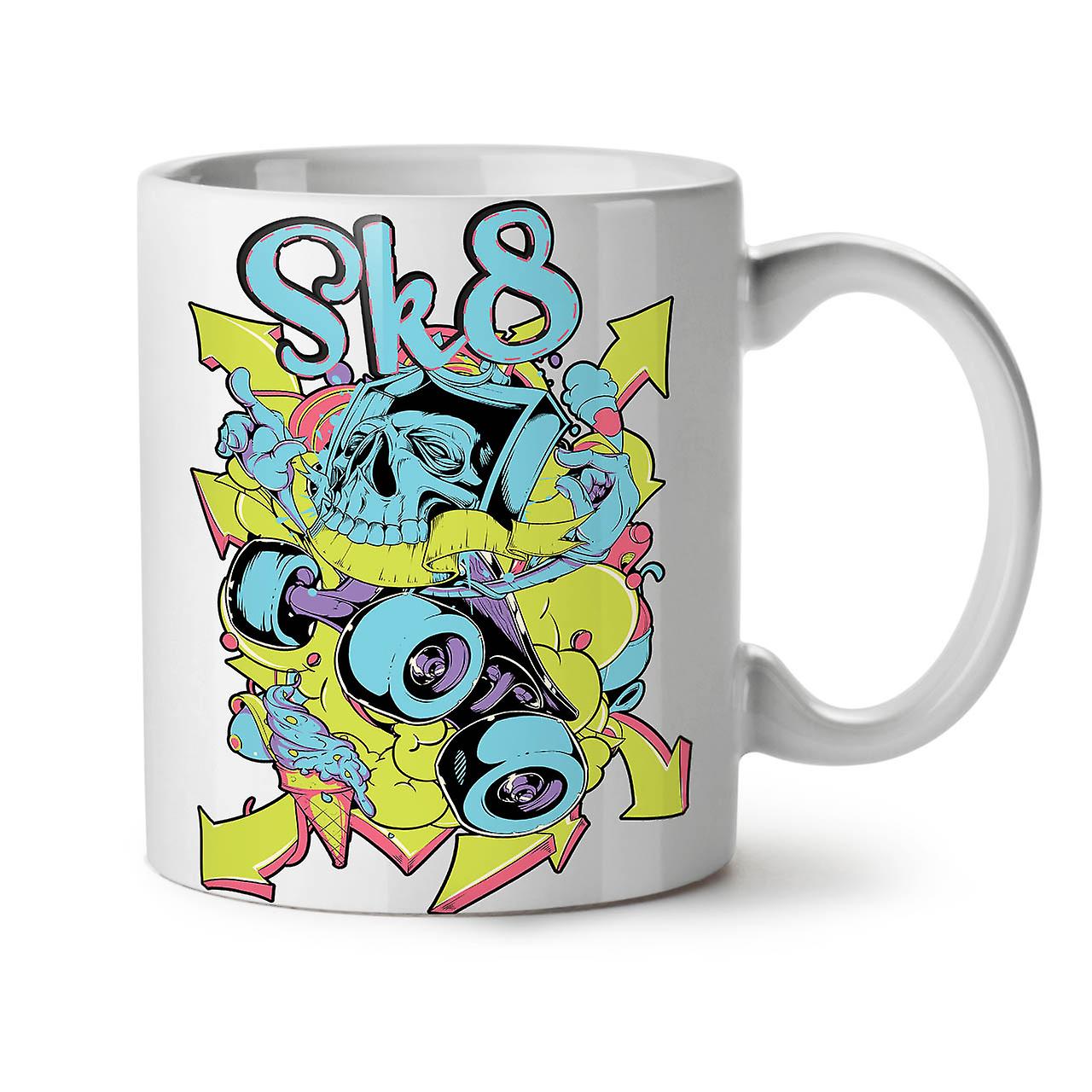 Skate Street Urban Skull NEW White Tea Coffee Ceramic Mug 11 oz | Wellcoda