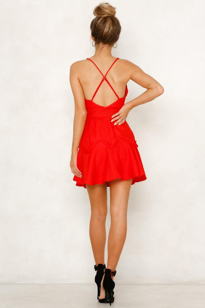 Love Song Dress Red