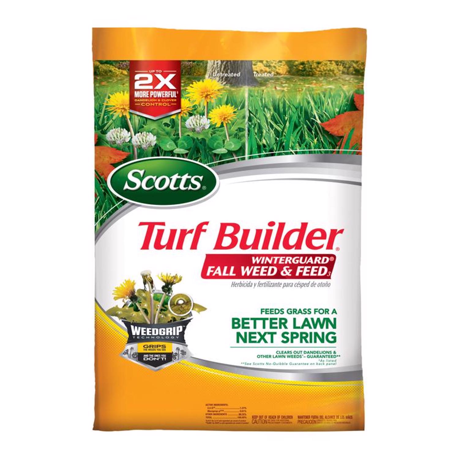 Scotts Turf Builder WinterGuard Weed and Feed Lawn Fertilizer For Multiple Grass Types 4000 sq ft