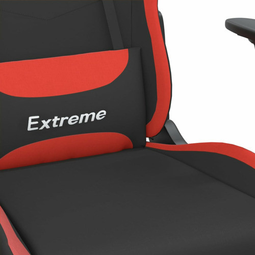 vidaXL Gaming Chair Computer Chair with Footrest Black and Light Gray Fabric   Massage Chairs   by vidaXL LLC  Houzz