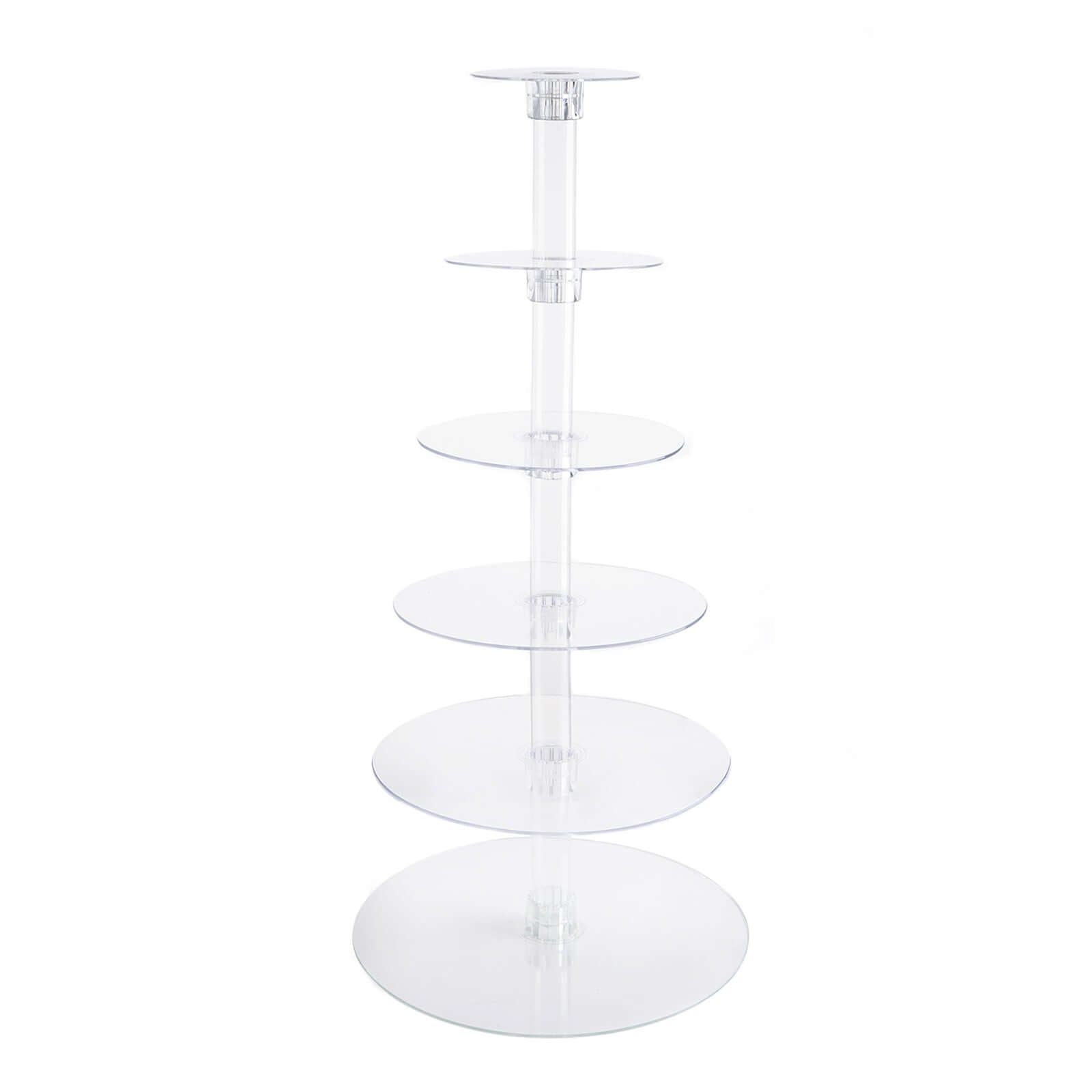 6-Tier Clear Acrylic Cupcake Tower Stand, Dessert Holder Display 33