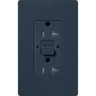 Lutron Claro 20-Amp Tamper Resistant Duplex Receptacle Deep Sea (SCR-20-GFST-DE) SCR-20-GFST-DE