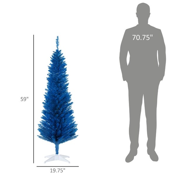 5 Foot Artificial Pencil Christmas Tree，Slim Xmas Tree