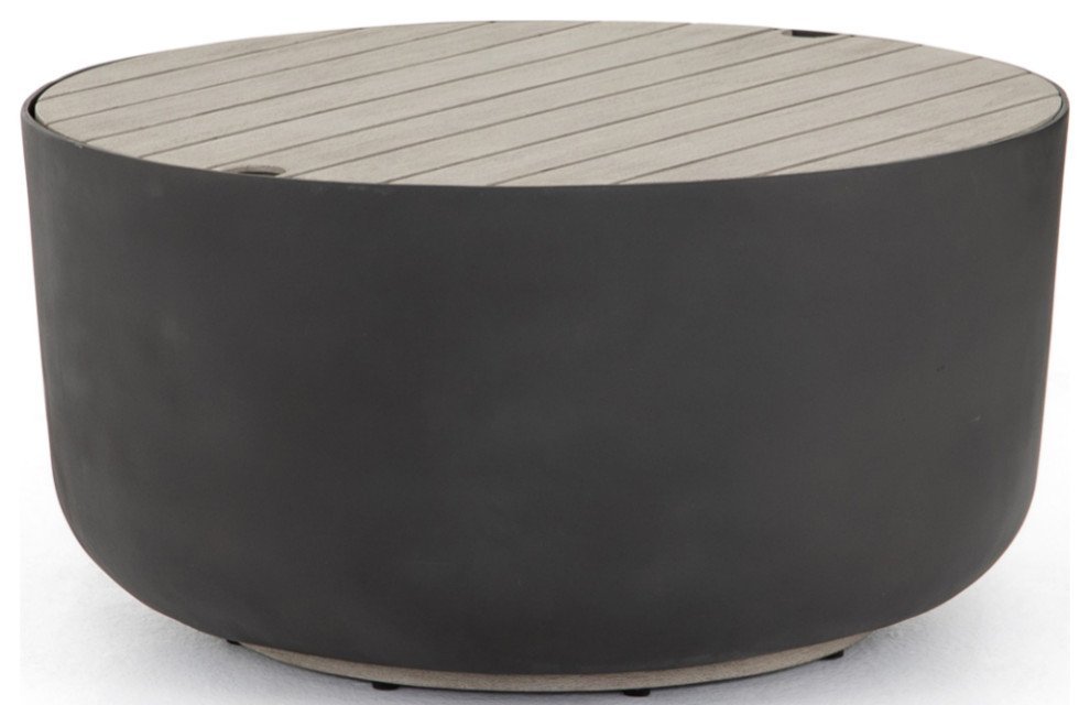 Shenfield Outdoor Coffee Table   Industrial   Outdoor Coffee Tables   by Marco Polo Imports  Houzz