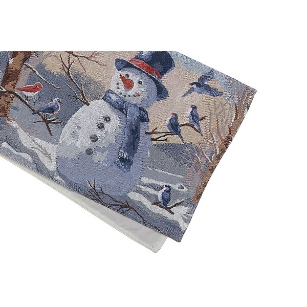 Tapestry Table Runner Snowman 36