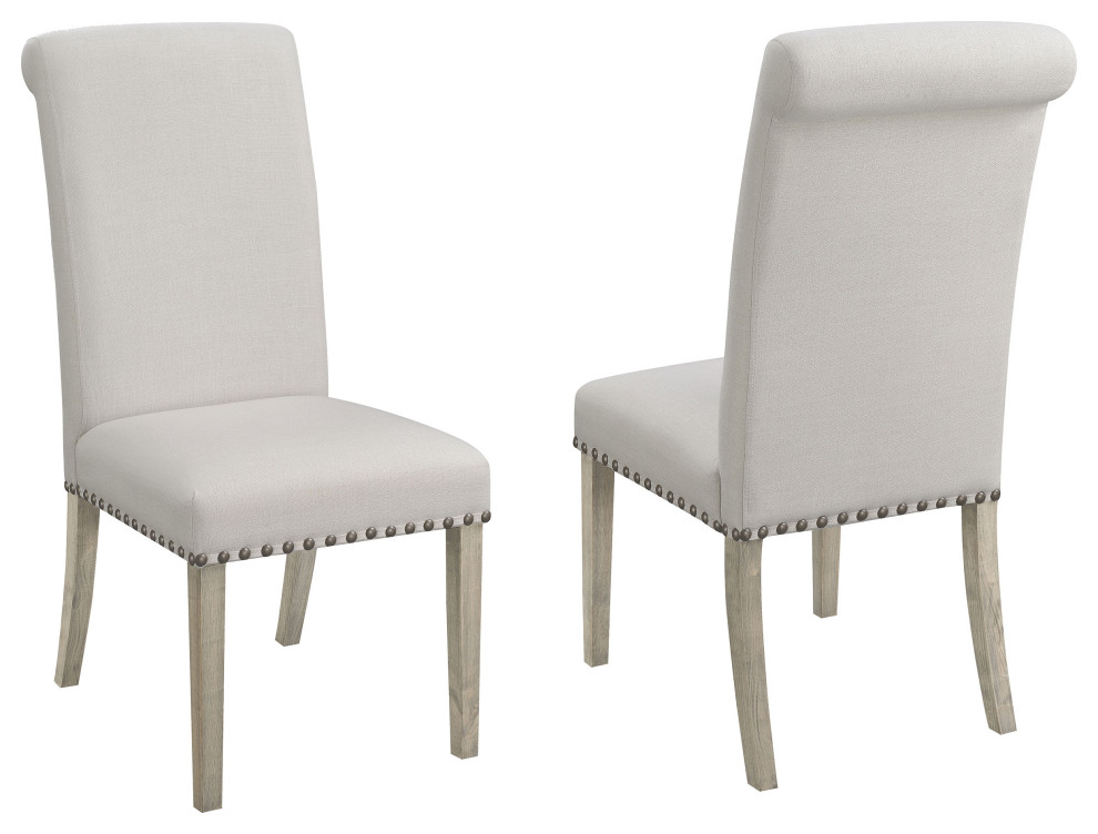 Salem Upholstered Side Chairs Rustic Smoke and Grey  Set of 2   Modern   Dining Chairs   by Modon  Houzz