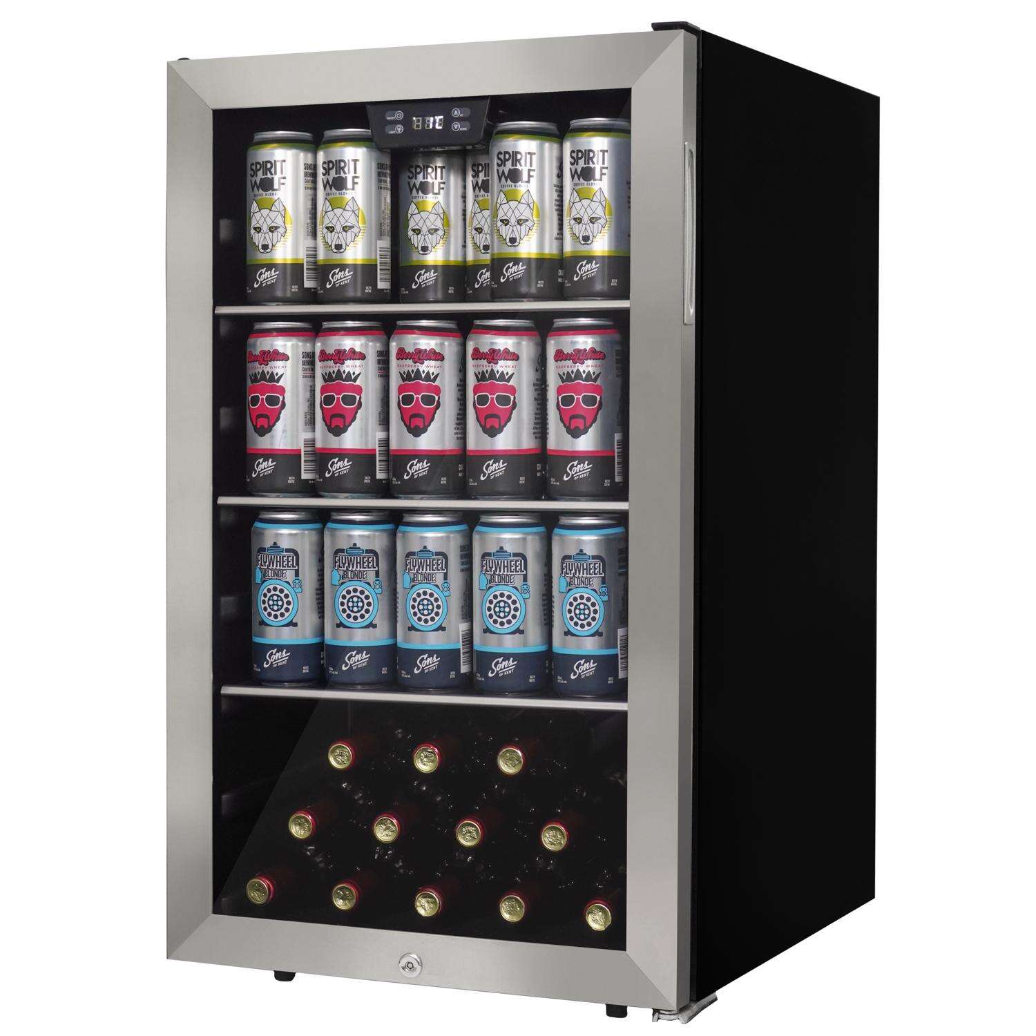 Danby 4.5 ft Silver Stainless Steel Beverage Cooler 230 W