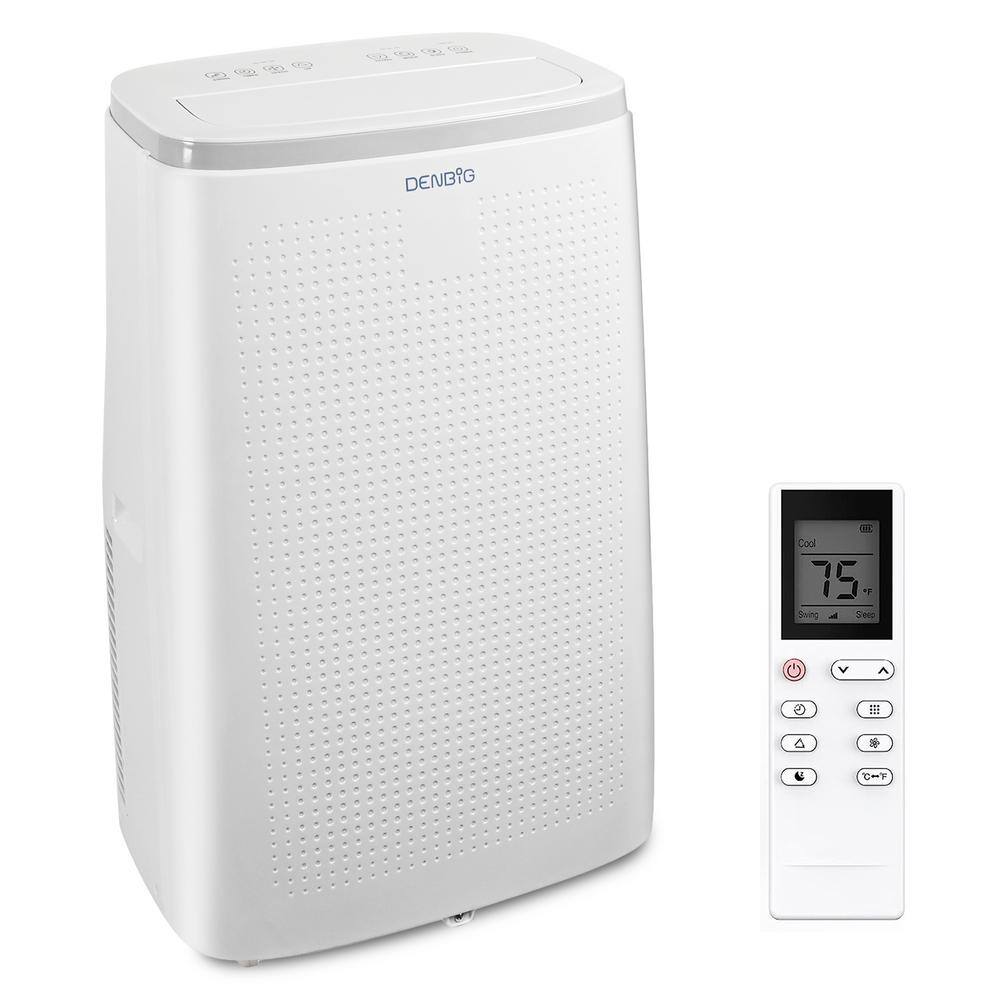 JEREMY CASS 15000 BTU (10800 BTU DOE) Portable Air Conditioner Cools 320 sq.ft. with Fan and Dehumidifier with 2 Speeds in White JHS-A020B