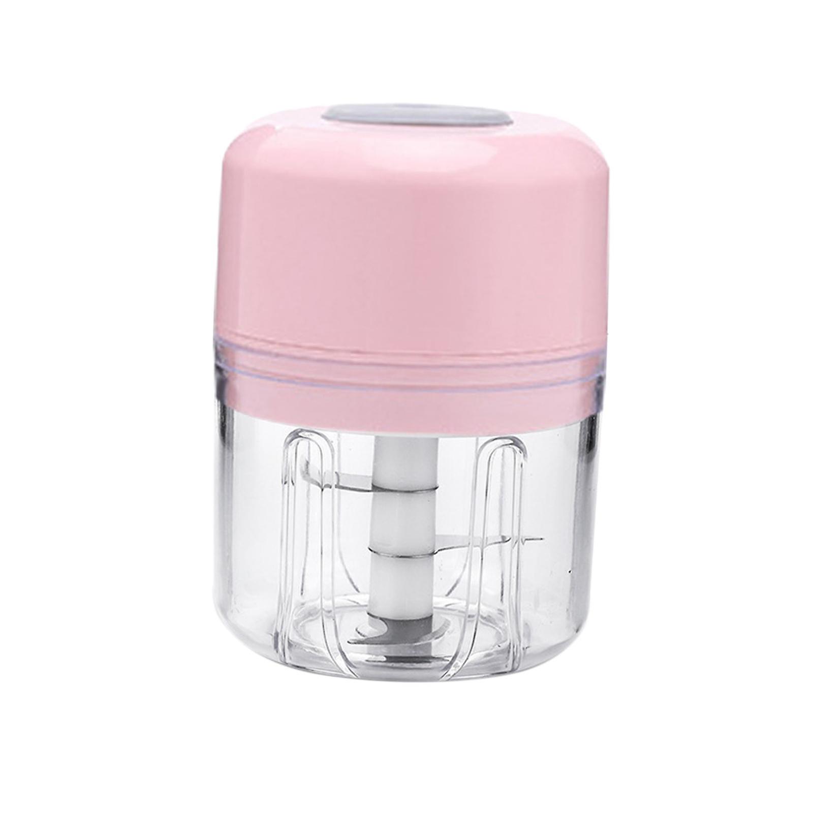 Ice Shaved Machine Wireless Electric Mini Garlic Chopper For Pepper Nuts Ice Pink