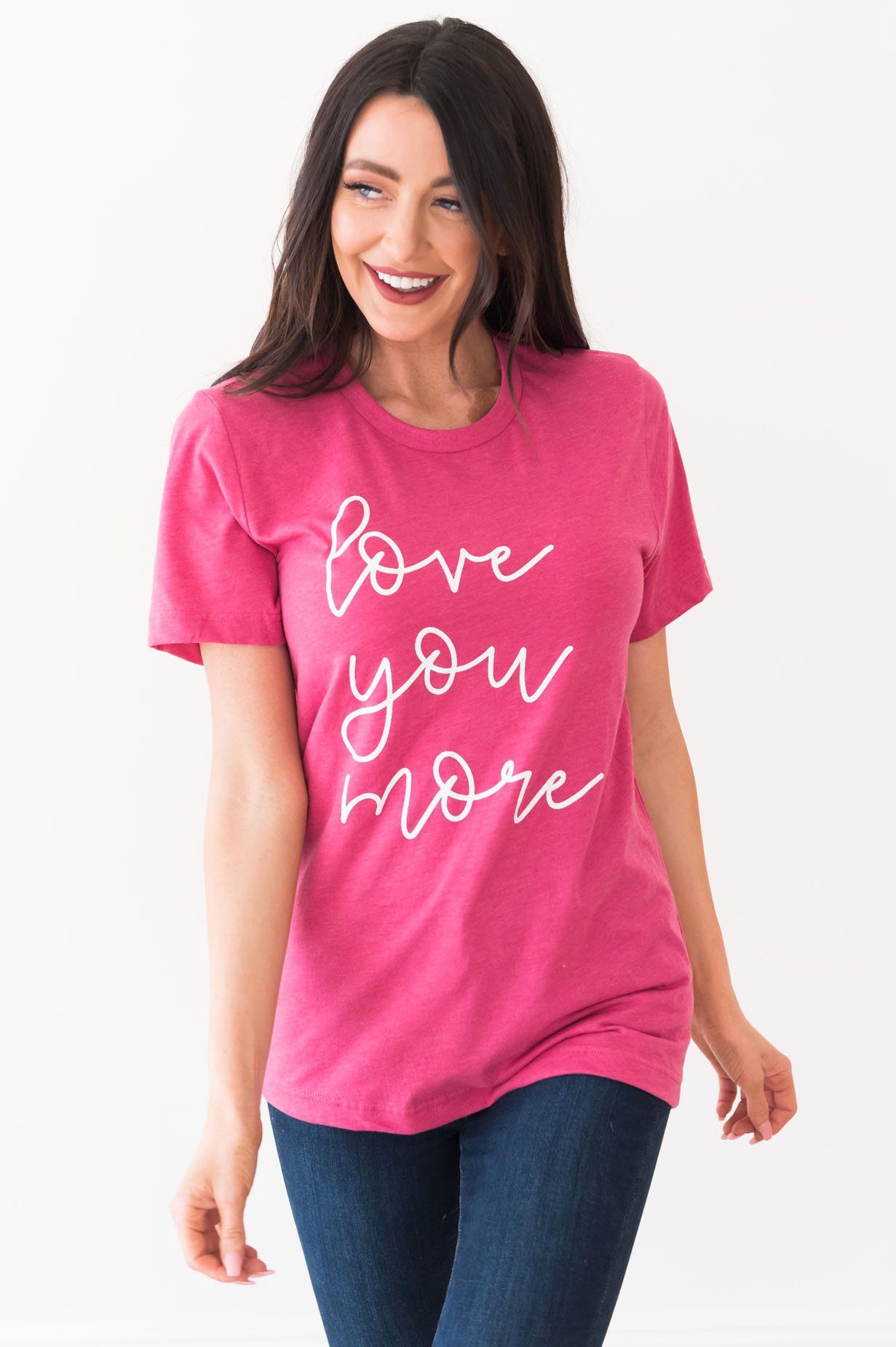 Love You More Modest Tee