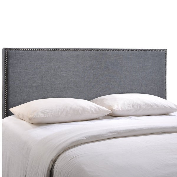 Region Queen-size Nailhead Upholstered Headboard - - 18180229