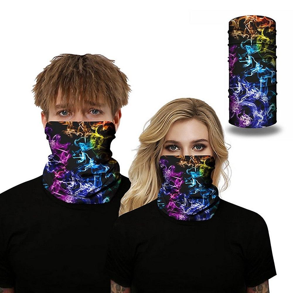 2Pcs Riding Dust Galaxy Print Face Scarf Balaclava Neck Warmer Gaiter Half Cover Head Bandanas Shield Headband Headwear