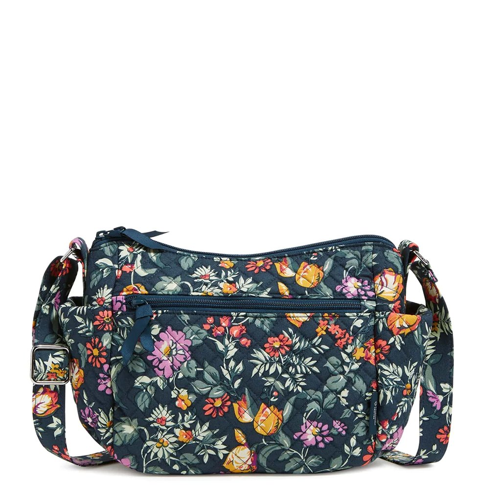 Vera Bradley  On the Go Crossbody Bag in Fresh-Cut Floral Green