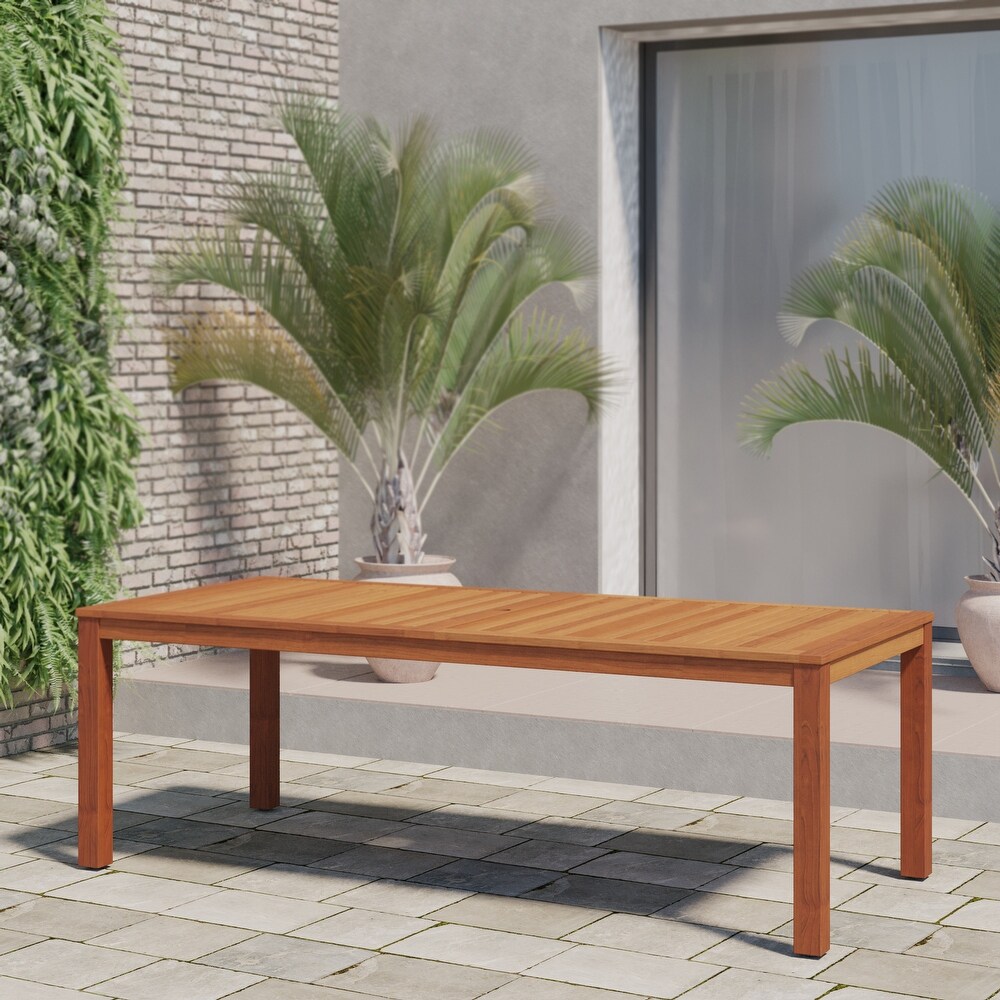 Amazonia Aladder Outdoor Patio Wood Dining Table