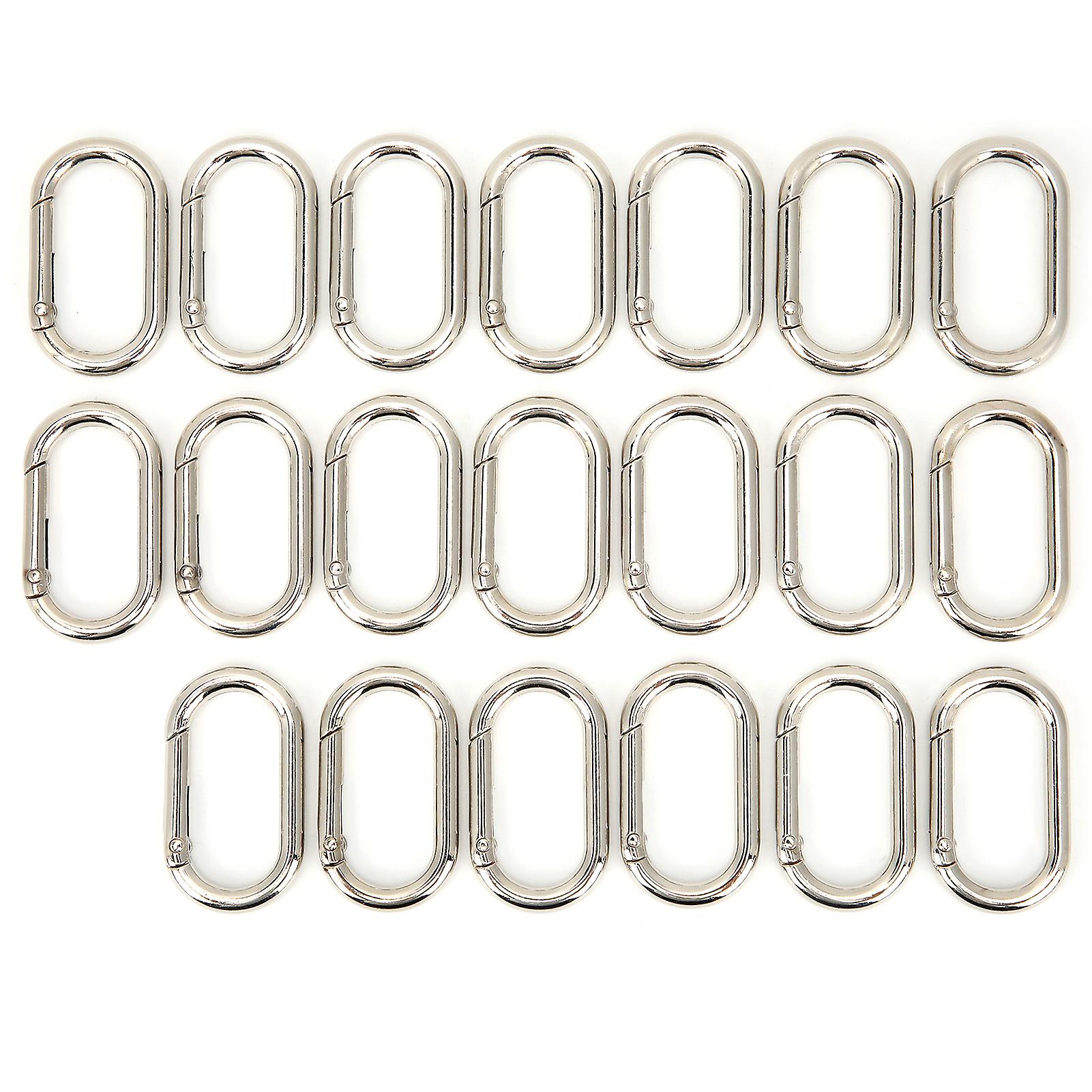 20pcs Oshaped Carabiner Gate Key Hanging Ringbag Buckle For Hammocks Camping Hiking Keyring Utilityno.28