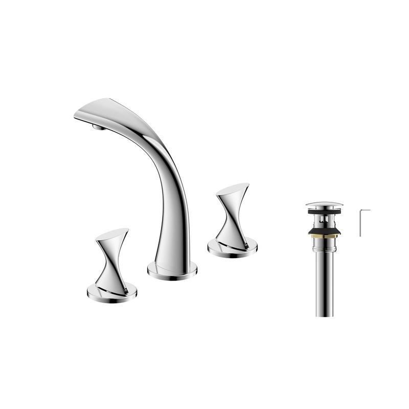 Ultra Faucets Twist UF5551 Widespread Lavatory Faucet