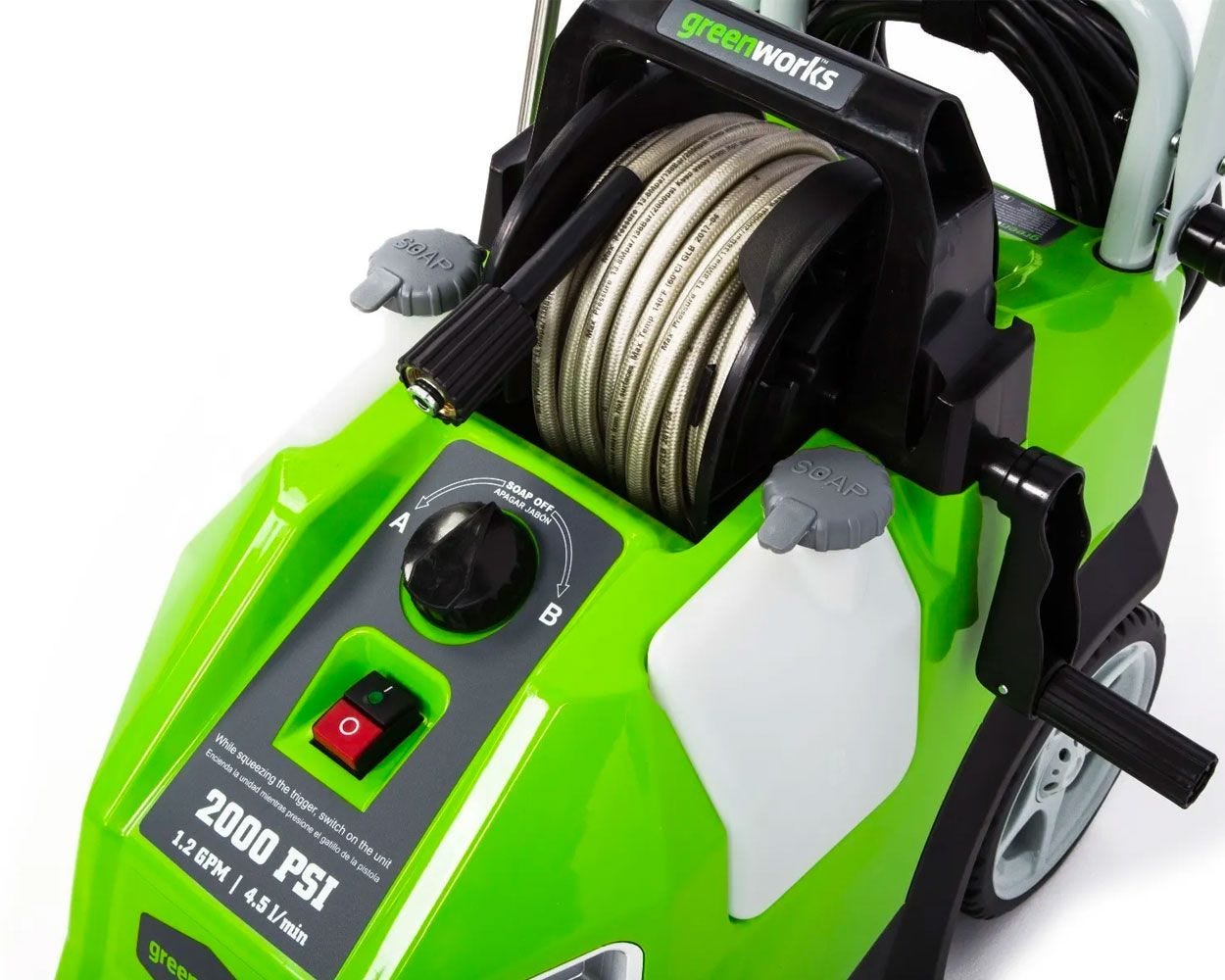 2000-PSI Horizontal Pressure Washer | Greenworks Tools