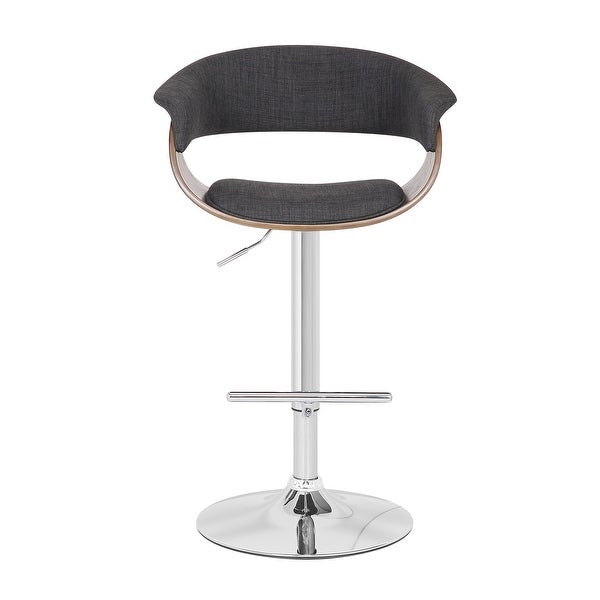 Mid-century Modern Height-adjustable Swiveling Bar Stool