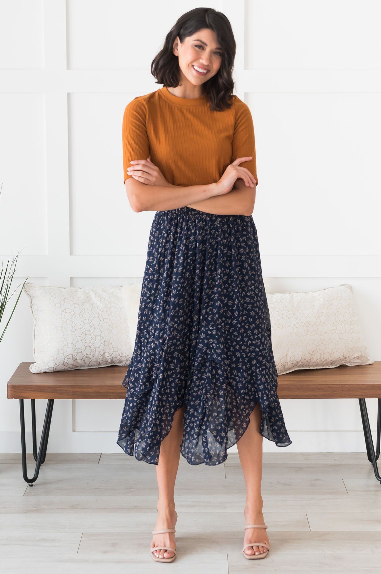 Downtown Date Modest Skirt