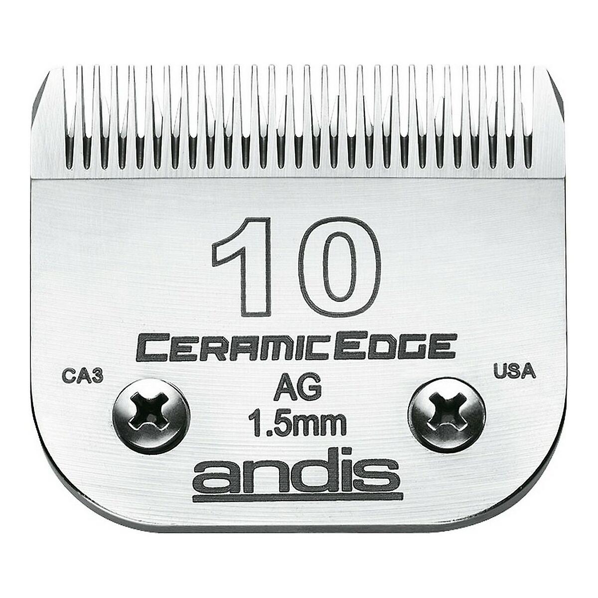 Shaving razor blades Andis 10 Ceramic Dog Steel Carbon steel (1，5 mm)