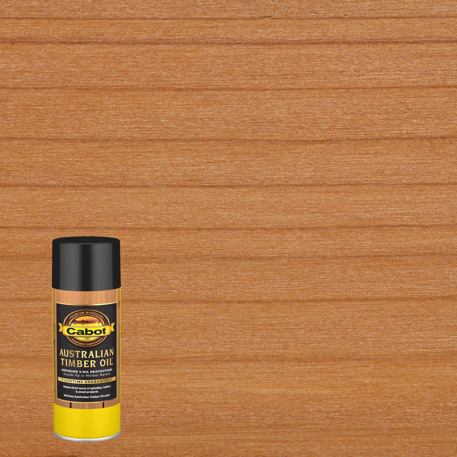 Cabot Australian Timber Oil Aerosol Transparent Honey Teak Oil-Based Australian Timber Oil 12 oz