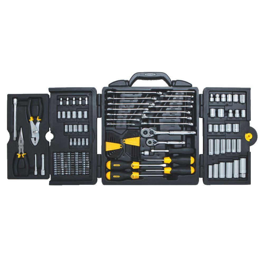 Stanley 14 in.  38 in. Drive SAE Mechanics Tool Set (150-Piece) 97-543