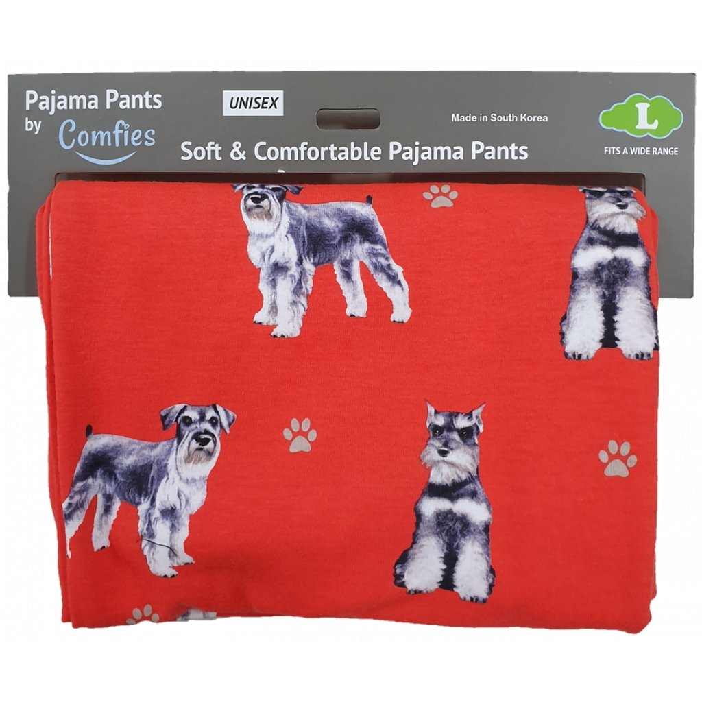 Pet Lover Unisex Pajama Bottoms - Schnauzers