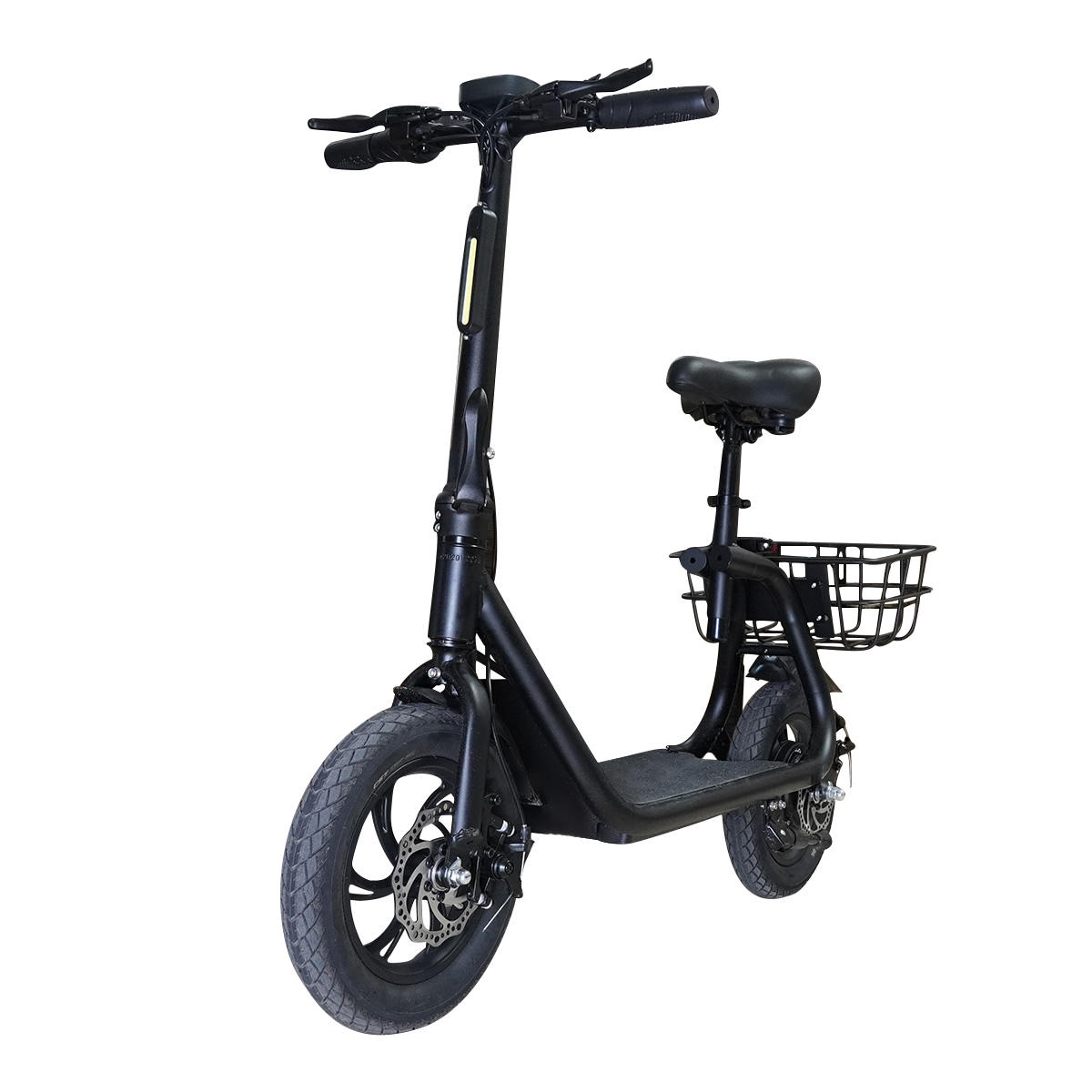 Hot Selling Electric Bike Basket  Wholesale 350W Outdoor Cycling Foldable E Scooter with Good Quality Tail Light