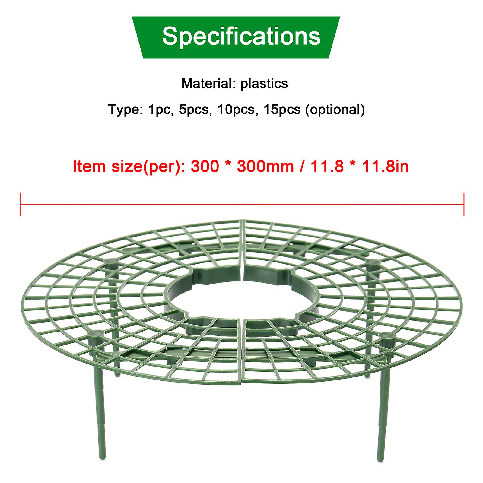 Strawberry Stand Frame Holder Balcony Potted Growing Vegetables Frames Fruit Support Pillar Vine Gardening Stents Green 15pcs